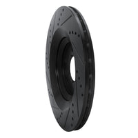 R1 Concepts R1 07-11 Audi S6 Rear Right Drilled & Slotted Black Brake Rotor