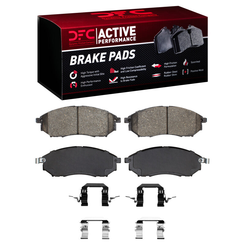 DFC 02-20 Infiniti M37 Front Active Performance Pads and Hardware Kit