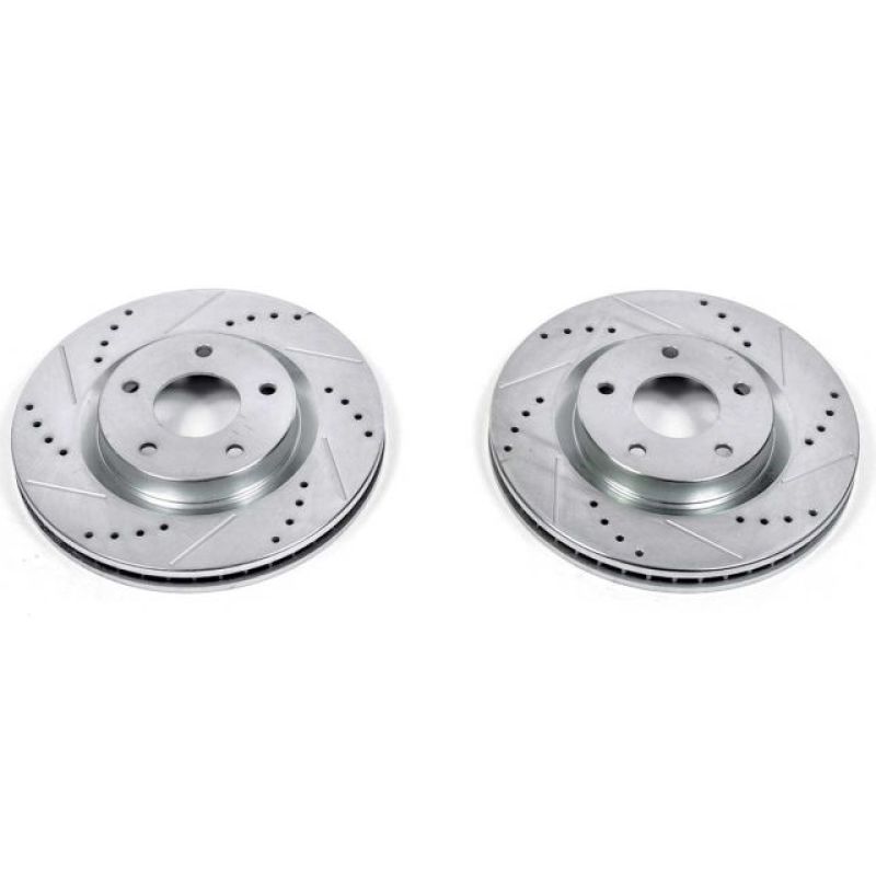 PowerStop Power Stop 08-13 Nissan Rogue Front Evolution Drilled & Slotted Rotors - Pair