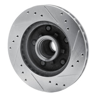 R1 Concepts R1 79-81 Buick Century Front Left Drilled & Slotted Silver Brake Rotor