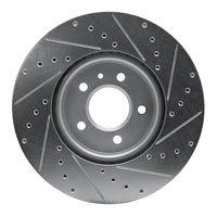 R1 Concepts R1 14-19 Buick CASCADA Front Left Drilled & Slotted Silver Brake Rotor