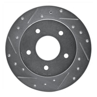 R1 Concepts R1 84-88 Pontiac 6000 Rear Left Drilled & Slotted Silver Brake Rotor