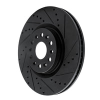 R1 Concepts R1 2017-2025 Buick Enclave Front Right Drilled & Slotted Black Brake Rotor