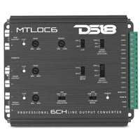 DS18 6-Chnl Speaker Emulator Remote Out Level Matching Controls LED Clip Indicator Hi/Low Converters