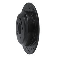 R1 Concepts R1 16-25 Honda Ridgeline Rear Right Drilled & Slotted Black Brake Rotor