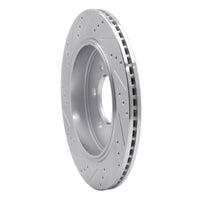 R1 Concepts R1 15-17 Ford F-150 RWD Rear Right Drilled & Slotted Silver Brake Rotor