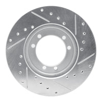 R1 Concepts R1 92-04 Hummer H1 Front Left Rear Left Drilled & Slotted Silver Brake Rotor