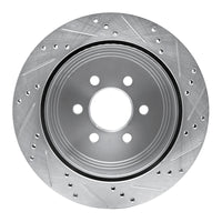 R1 Concepts R1 03-03 Dodge Durango Rear Left Drilled & Slotted Silver Brake Rotor