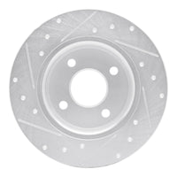 R1 Concepts R1 18-22 Ford Ecosport Rear Right Drilled & Slotted Silver Brake Rotor