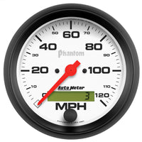 Autometer Phantom 3-3/8in 120MPH Speedometer Electric Program w/ LCD Odometer