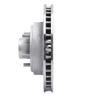 R1 Concepts R1 70-72 Ford LTD Front Right Drilled & Slotted Silver Brake Rotor