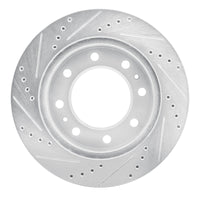 R1 Concepts R1 75-80 Ford E-350 Econoline Club Wagon Front Right Drilled & Slotted Silver Brake Rotor