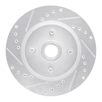 R1 Concepts R1 87-88 Ford Thunderbird Front Left Drilled & Slotted Silver Brake Rotor