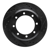 R1 Concepts R1 05-12 Ford F-350 Super Duty 2WD Rear Right Drilled & Slotted Black Brake Rotor