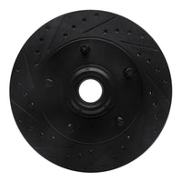 R1 Concepts R1 73-93 Ford E-150 Econoline Front Left Drilled & Slotted Black Brake Rotor