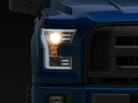 Raxiom 15-17 Ford F-150 Projector Headlights w/ LED Accent- Chrome Housing (Clear Lens)