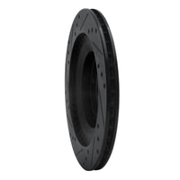 R1 Concepts R1 93-95 Mazda RX-7 Rear Right Drilled & Slotted Black Brake Rotor