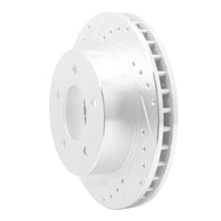 R1 Concepts R1 90-02 Chevrolet ASTRO Front Left Drilled & Slotted Silver Brake Rotor