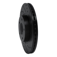 R1 Concepts R1 13-25 Nissan Altima Front Right Drilled & Slotted Black Brake Rotor