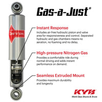 KYB Shocks & Struts Gas-A-Just Rear CHEVROLET G-Series (1 Ton) Van (Exc. Motorhome Chassis) 1978-95