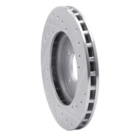 R1 Concepts R1 84-95 Chrysler LeBaron GTC & GTS Front Left Drilled & Slotted Silver Brake Rotor