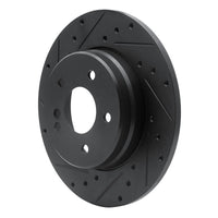 R1 Concepts R1 98-03 Mercedes-Benz E320 Rear Left Drilled & Slotted Black Brake Rotor