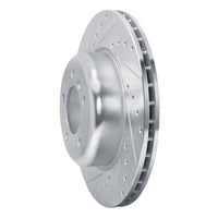 R1 Concepts R1 09-16 BMW Z4 Front Left Drilled & Slotted Silver Brake Rotor