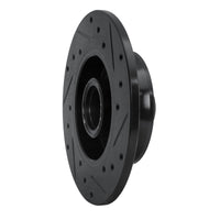 R1 Concepts R1 92-98 Volkswagen Passat (USA/Canada) Rear Left Drilled & Slotted Black Brake Rotor