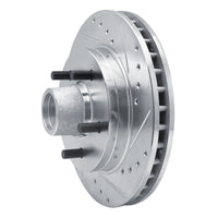 R1 Concepts R1 1992-2002 Chevrolet Express 1500 Front Right Drilled & Slotted Silver Brake Rotor