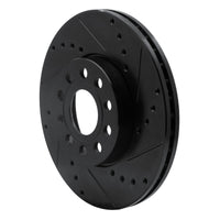 R1 Concepts R1 05-25 Audi A3 (Mexico) Front Right Drilled & Slotted Black Brake Rotor