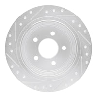 R1 Concepts R1 03-05 Ford Explorer Sport Rear Right Drilled & Slotted Silver Brake Rotor