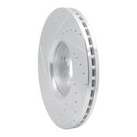 R1 Concepts R1 03-14 Volvo XC90 Front Right Drilled & Slotted Silver Brake Rotor
