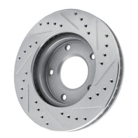 R1 Concepts R1 69-78 Cadillac Eldorado Rear Left Front Left Drilled & Slotted Silver Brake Rotor
