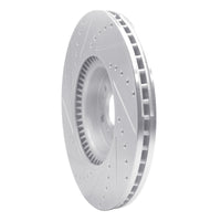 R1 Concepts R1 07-09 Mercedes-Benz GL320 Front Right Drilled & Slotted Silver Brake Rotor