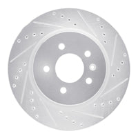 R1 Concepts R1 16-20 Buick Regal Sportback Rear Right Drilled & Slotted Silver Brake Rotor