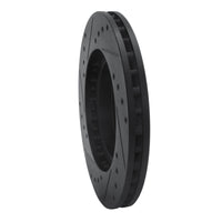 R1 Concepts R1 99-01 Infiniti I30 Front Right Drilled & Slotted Black Brake Rotor