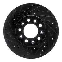 R1 Concepts R1 99-03 Ford Windstar Front Left Drilled & Slotted Black Brake Rotor