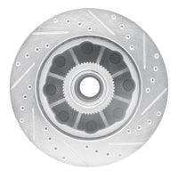 R1 Concepts R1 01-02 Chevrolet Express 3500 Front Left Drilled & Slotted Silver Brake Rotor