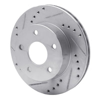 R1 Concepts R1 90-97 Ford AEROSTAR Left Front Drilled & Slotted Silver Brake Rotor