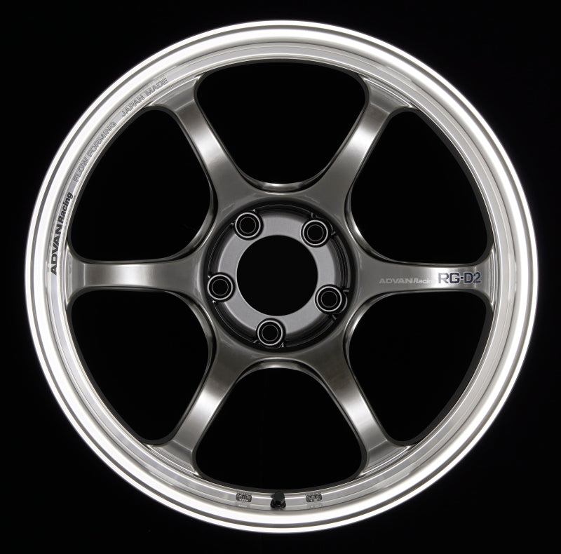 Advan RG-D2 16x6.5 +38 4x100 Machining and Racing Hyper Black Wheel