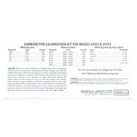 Edelbrock Calibration Kit for 1912 / 1913