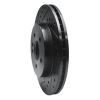 R1 Concepts R1 98-05 Mercedes-Benz ML320 Front Left Drilled & Slotted Black Brake Rotor