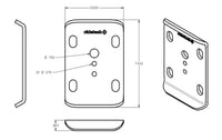 Ridetech U-Bolt Plate for 3in Axle Tube