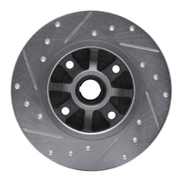R1 Concepts R1 76-84 Porsche 924 Front Right Drilled & Slotted Silver Brake Rotor