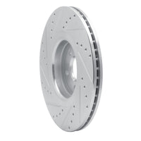 R1 Concepts R1 14-19 Ford Focus Front Right Drilled & Slotted Silver Brake Rotor