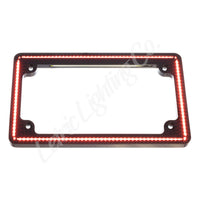 Letric Lighting Custom Hard Wire Perfect Plate Light License Plate Frame Black