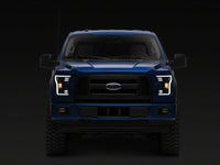 Raxiom 15-17 Ford F-150 G3 Projector Headlights w/ LED Accent- Black Housing (Clear Lens)