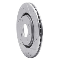 R1 Concepts R1 89-91 Peugeot 405 Front Right Drilled & Slotted Silver Brake Rotor