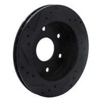 R1 Concepts R1 1988-1991 Chevrolet K1500 Front Right Drilled & Slotted Black Brake Rotor