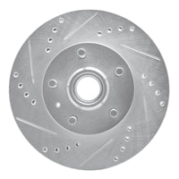 R1 Concepts R1 82-87 Volvo 740 Front Left Drilled & Slotted Silver Brake Rotor